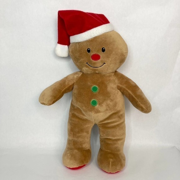 BUILD a Bear Gingerbread Boy 16" Plush 2017 Christmas Holiday Stuffed Animal - Picture 5 of 13